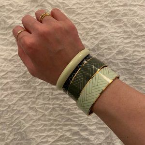 J.Crew enamel bangle bracelets